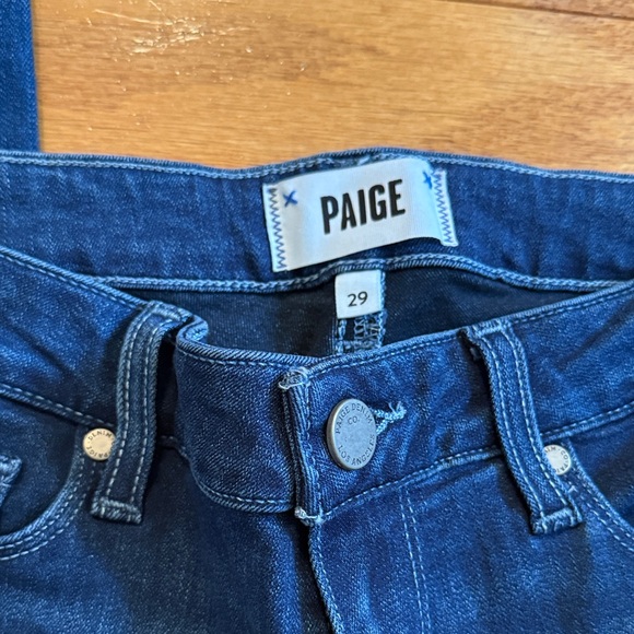 👖PAIGE: Dark Blue Skinny Jeans - Picture 2 of 9